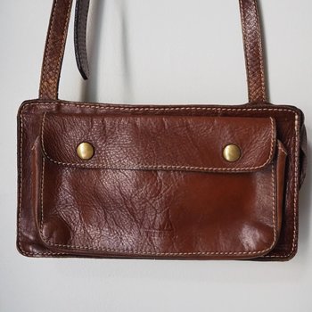 Vintage leather bag | Small vintage crossbody bag | Brown crossbody bag | Vintage leather crossbody bag | Three Bags leather bag