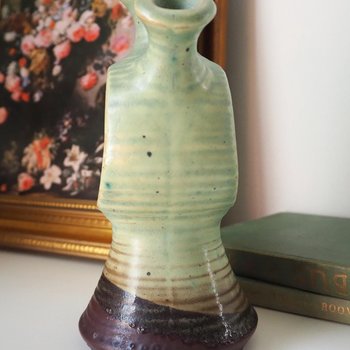 Vintage Kupittaan Savi vase | Vintage ceramic vase | Okki Laine | Finnish ceramics | Vintage vase | Scandinavian ceramic vase