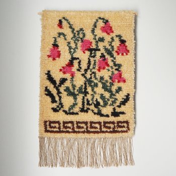 Vintage wall hanging | Floral wall tapestry | Scandinavian wall hanging | Vintage wall tapestry | Handmade wool wall hanging