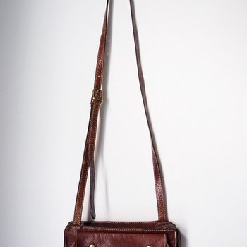 Vintage leather bag | Small vintage crossbody bag | Brown crossbody bag | Vintage leather crossbody bag | Three Bags leather bag