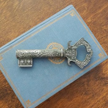 Vintage bottle opener | Bottle opener and corkscrew | Key shaped bottle opener | Soviet bottle opener | Kaluga 1371 | USSR bottle opener