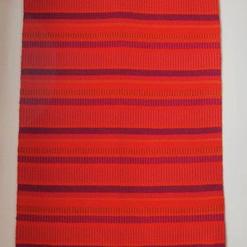 Vintage wall hanging | Large wall hanging | Scandinavian woven textile | Red wall hanging | Scandinavian wall hanging | Vintage wall rug