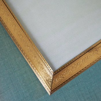Vintage photo frame 18x24 cm | Vintage brass frame | Brass picture frame | Vintage ML-Rammer picture frame | Danish photo frame