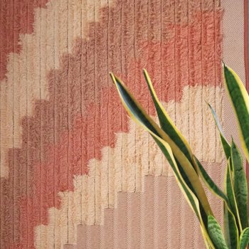 Vintage wall hanging | Large wall hanging | Vintage pink wall hanging | Scandinavian woven textile | Made in Finland