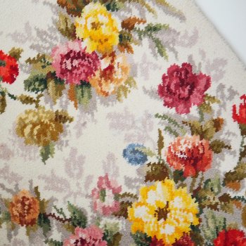 Vintage wall hanging | Floral wall rug | Vintage floral rug | Floral wall hanging | Retro wall hanging | Vintage rug