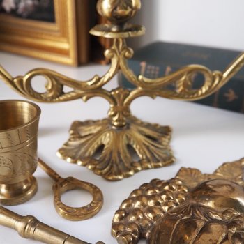 Vintage brass home decor set | Brass home decor set | Vintage gift set | Vintage brass home decor | Vintage home decor gift set