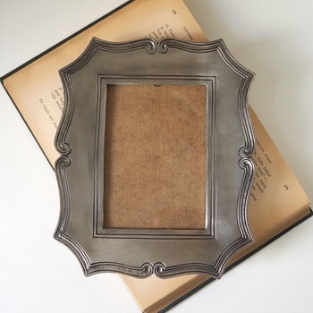 Vintage photo frame | Etain Fin frame | Vintage pewter photo frame | Vintage picture frame | Pewter picture frame | Etain Fin Zinn 95%