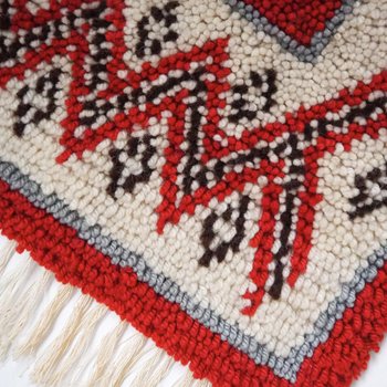 Vintage Rya wall hanging | Scandinavian Rya rug | Woollen vintage wall hanging | Vintage Rya rug | Traditional Scandinavian wall hanging