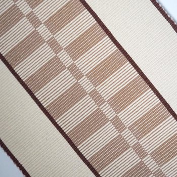 Vintage wall hanging | Large wall hanging | Scandinavian woven textile | Brown and beige wall hanging
