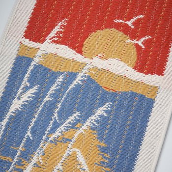 Vintage wall hanging | Sunset wall hanging | Vintage tapestry | Scandinavian woven textile | Made in Finland | Vintage wall tapestry