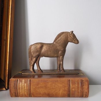 Vintage brass horse | Vintage horse figurine | Vintage horse ornament | Vintage brass figurine | Brass horse | Standing brass horse