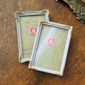 Set of two vintage frames | Vintage wooden picture frames | Vintage Eklöf photo frame | Made in Finland | Mismatched photo frames