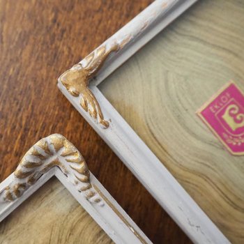 Set of two vintage frames | Vintage wooden picture frames | Vintage Eklöf photo frame | Made in Finland | Mismatched photo frames
