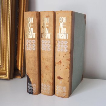 Vintage botanical book set | Pohjolan kasvit – Nordens Flora | Finnish flower book set | Illustrated botanical books | Vintage illustrations