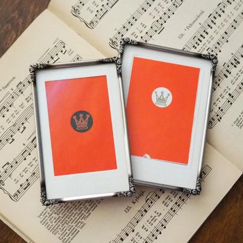 Set of two vintage silver plated photo frames | Small silver plated photo frames | Vintage picture frames | Matching frames