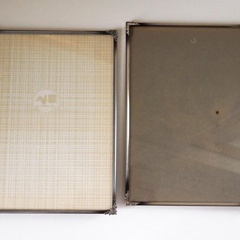 Set of two vintage photo frames | Mismatched photo frames | Vintage silver plated frames | Silver plated picture frames | Vintage frames