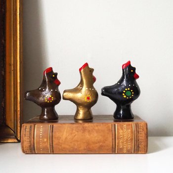Vintage bird whistle set | Ceramic bird whistles | Retro bird whistles | Colourful bird whistles | Made in Finland | Finnish bird whistles