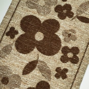 Vintage wall hanging | Floral wall tapestry | Retro wall hanging | Scandinavian wall hanging | Brown and beige wall hanging