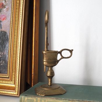 Vintage candle scissors | Brass candlewick scissors with stand | Brass candle scissors | Brass candle snuffer and trimmer