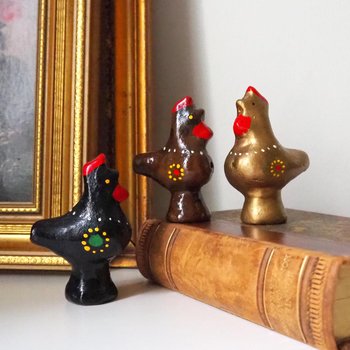 Vintage bird whistle set | Ceramic bird whistles | Retro bird whistles | Colourful bird whistles | Made in Finland | Finnish bird whistles