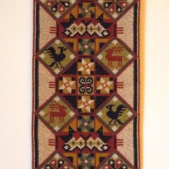 Vintage wall hanging | Scandinavian wall hanging | Traditional wall tapestry | Ornamental wall hanging | Finnish tapestry