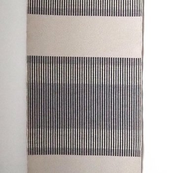 Vintage wall tapestry | Long wall hanging | Scandinavian woven textile | Geometrical wall tapestry | Black and white wall tapestry